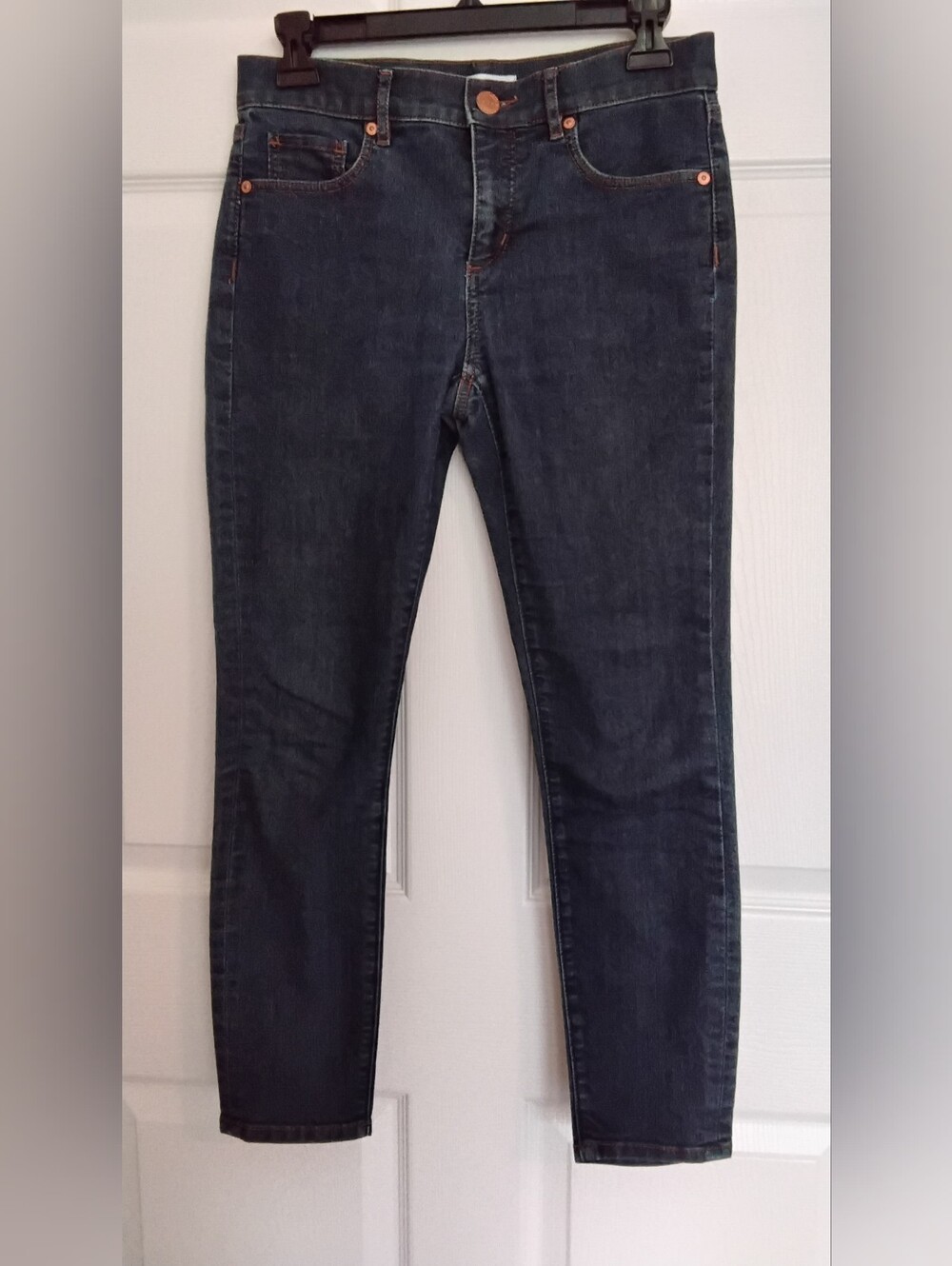 LOFT Womens Dark Blue Modern Skinny Jeans